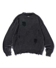 画像3: EL REIGN(エルレイン)  / "FRAGMENT" ASID WASH DAMAGE KNIT (3)