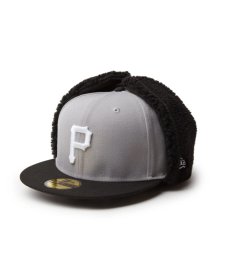 画像1: NEW ERA / 59FIFTY Dog Ear ドッグイヤー ピッツバーグ・パイレーツ グレー ブラックバイザー (1)