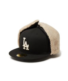 画像1: NEW ERA /59FIFTY Dog Ear ドッグイヤー ロサンゼルス・ドジャース ブラック (1)