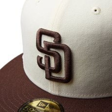 画像10: NEW ERA / 59FIFTY Dog Ear ドッグイヤー サンディエゴ・パドレス クローム ブラウンバイザー (10)