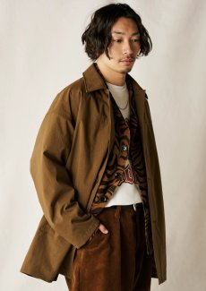 画像9: CALEE(キャリー) / VINTAGE NYLON OXFORD HALF COAT (9)