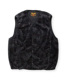 画像1: CALEE(キャリー) / NYLON RIP FLEECE WAIST COAT ＜SNAKE PATTERN＞ (1)