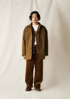 画像10: CALEE(キャリー) / VINTAGE NYLON OXFORD HALF COAT (10)