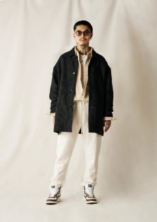 画像12: CALEE(キャリー) / VINTAGE NYLON OXFORD HALF COAT (12)