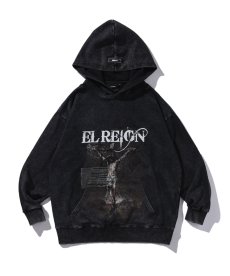 画像2: EL REIGN(エルレイン)  / "IRON EVIL" WASH HOODIE (2)