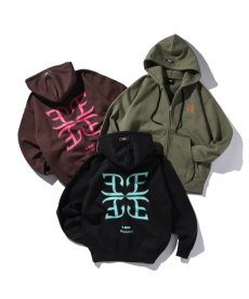 画像1: EL REIGN(エルレイン)  / "FRAGMENT" LOGO ZIP HOODIE (1)