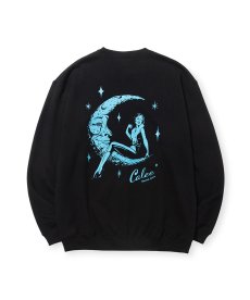 画像2: CALEE(キャリー) / SYNDICATE RETRO GIRL CREW NECK SW ＜NATURALLY PAINT DESIGN＞ (2)