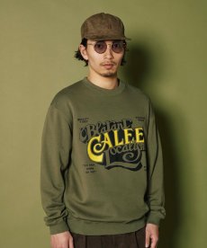 画像10: CALEE(キャリー) / CAL BL LOGO CREW NECK SW ＜NATURALLY PAINT DESIGN＞ (10)