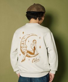 画像11: CALEE(キャリー) / CAL BL LOGO CREW NECK SW ＜NATURALLY PAINT DESIGN＞ (11)