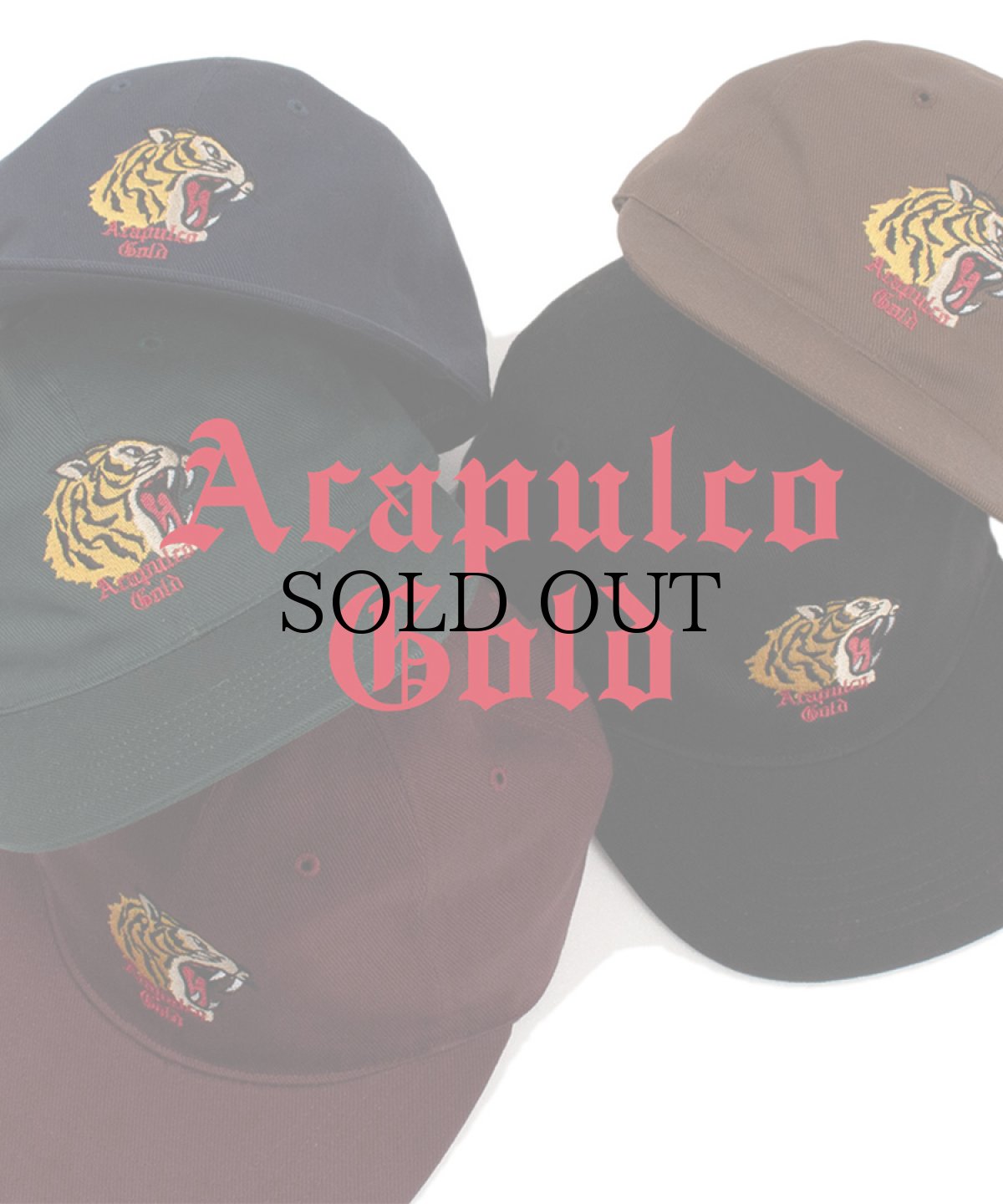 画像1: ACAPULCO GOLD(アカプルコゴールド) / TIGER 6-PANEL CAP (1)