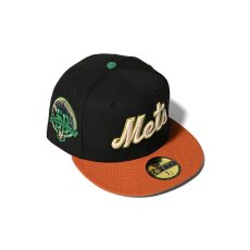 画像5: NEW ERA /  New York Mets - 59FIFTY CO 50TH ANV BLACK/RUST ORANGE (5)