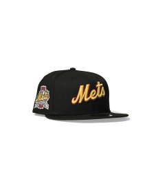 画像1: NEW ERA /  New York Mets - 59FIFTY CO 40TH ANV SCRIPT YELLOW LOGO/BLACK (1)