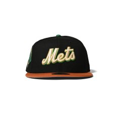 画像2: NEW ERA /  New York Mets - 59FIFTY CO 50TH ANV BLACK/RUST ORANGE (2)