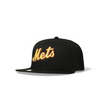 画像3: NEW ERA /  New York Mets - 59FIFTY CO 40TH ANV SCRIPT YELLOW LOGO/BLACK (3)