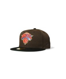 画像1: NEW ERA / New York Knicks - 59FIFTY CO BROWN/BLACK (1)