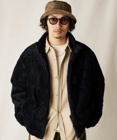 画像12: CALEE(キャリー) / NYLON RIP FLEECE TRACK TYPE JACKET ＜SNAKE PATTERN＞ (12)