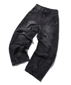 画像1: EL REIGN(エルレイン) / "FEAR" CUT BACK BLACK WASH DENIM (1)