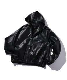 画像1: EL REIGN(エルレイン) / "FEAR" LEATHER  WINDHOOD JACKET (1)