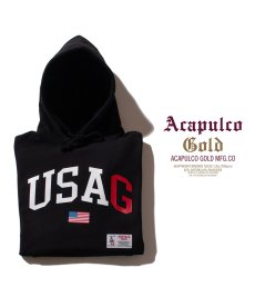 画像9: ACAPULCO GOLD(アカプルコゴールド) / USAG HOODED SWEATSHIRT (9)