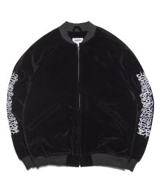 画像2: HAIGHT / [CASPER] FLAMES LOGO VELOUR JACKET (2)