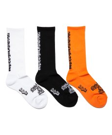 画像1: HAIGHT / [CASPER] FLAMES LOGO SOCKS (1)