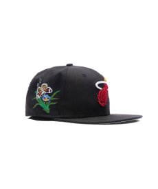 画像2:  NEW ERA × FELT Miami Heat - 59FIFTY BUTTERLY GARDEN BLACK (2)