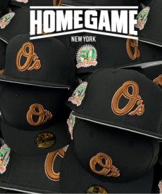 画像1: NEW ERA / 59FIFTY BALTIMORE ORIOLES 50TH ANNIVERSARY BLACK (1)