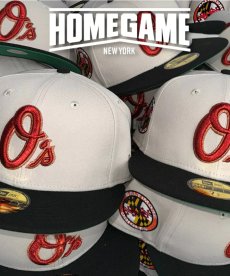 画像2: NEW ERA / 59FIFTY Baltimore Orioles CHROME WHITE/BLACK (2)