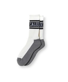 画像1: CALEE(キャリー) / JACQUARD PILE LINE SOCKS (1)