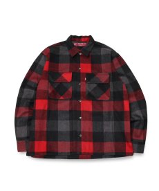 画像2: HIDEANDSEEK(ハイドアンドシーク) / Buffalo Check Shirt Jacket(24aw) (2)