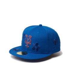 画像1: NEW ERA / 59FIFTY MLB Flower Embroidery ニューヨーク・メッツ (1)