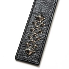 画像5: CALEE(キャリー) / STUDS LEATHER FLAT SHORT KEY RING (5)