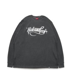 画像3: HIDEANDSEEK(ハイドアンドシーク) / Cursive Logo L/S Tee (3)