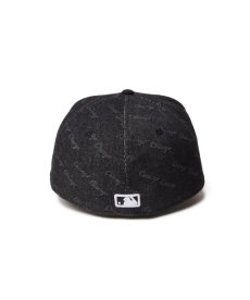 画像2: NEW ERA / 59FIFTY Denim Monogram シカゴ・ホワイトソックス ブラックデニム ブラックバイザー (2)