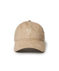 画像2: NEW ERA / 9TWENTY MLB Synthetic Suede ニューヨーク・メッツ ベージュ (2)