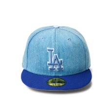 画像2: NEW ERA / 59FIFTY MLB Denim 2-Tone ロサンゼルス・ドジャース (2)