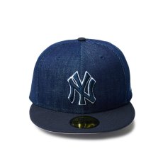 画像2: NEW ERA / 59FIFTY MLB Denim 2-Tone ニューヨーク・ヤンキース (2)