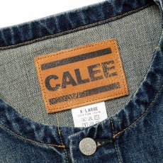 画像10: CALEE(キャリー) / 1ST TYPE NO COLLAR DENIM JACKET ＜USED＞ (10)