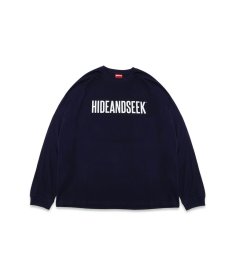 画像5: HIDEANDSEEK(ハイドアンドシーク) / Logo L/S Tee(25ss Front) Big Silhouette (5)