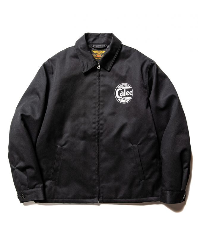 Calee（キャリー）Twill work jacket ブラック-