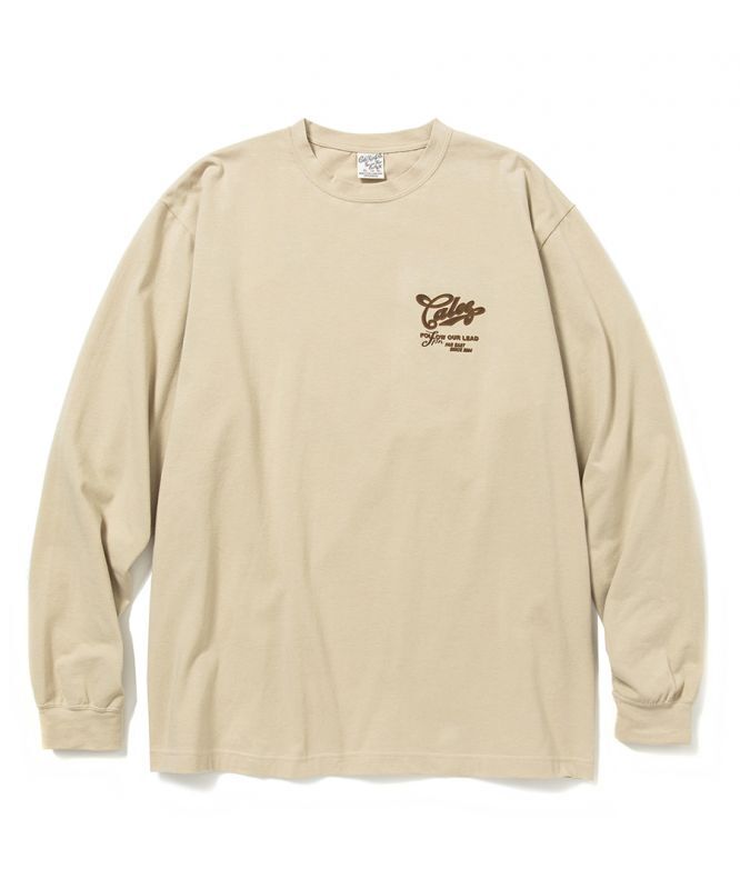 CALEE(キャリー) L/S Tシャツ 21SS004 Stretch L/S t-shirt -BEIGE