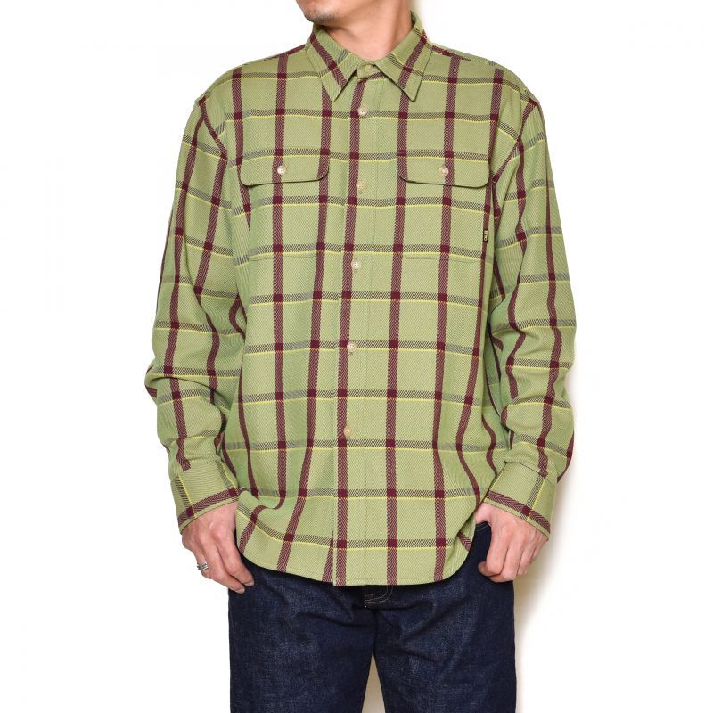 CALEE(キャリー) シャツ 6/6 Twill L/S check shirt 21AW013 正規取扱