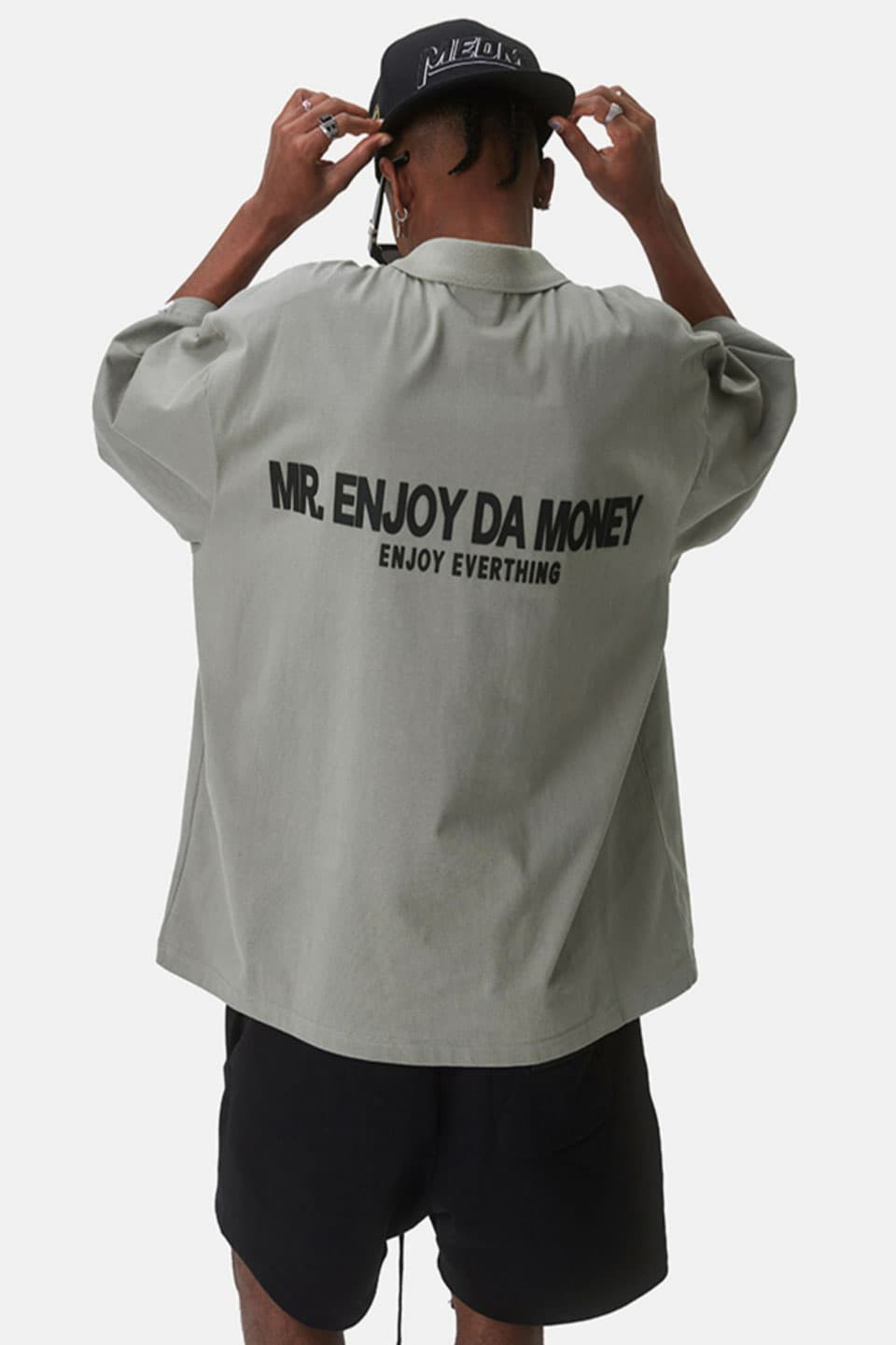 MR. ENJOY DA MONEY(ミスターエンジョイダマニー) ポロシャツ LOGO