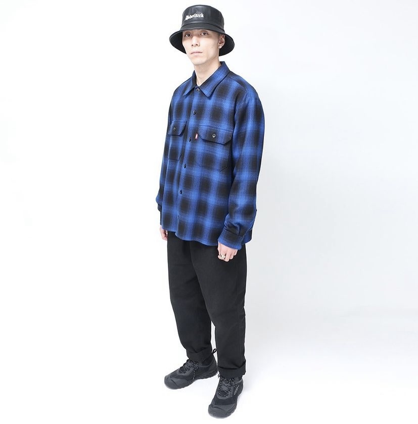 HIDE AND SEEK Ombre Check Shirt キムタク着　L