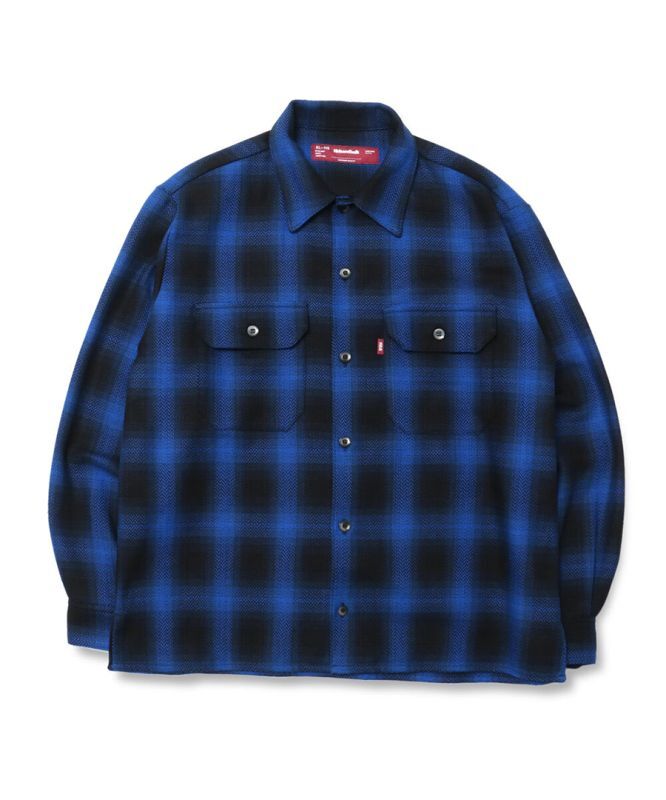 HIDEANDSEEK(ハイドアンドシーク) シャツ Ombre Check L/S Shirt(22aw