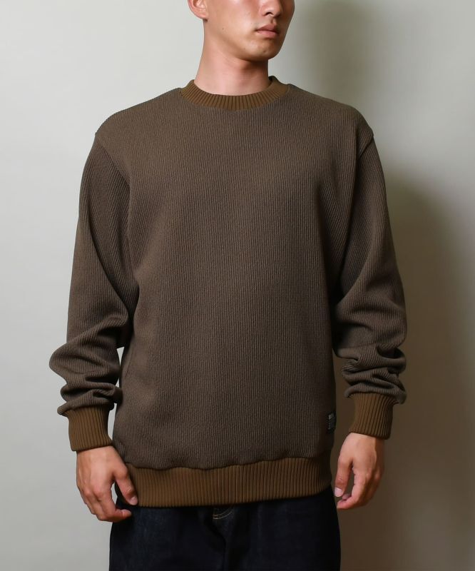 Back Channel】KNIT CREWNECK 結束ジャージ素材【XL】-