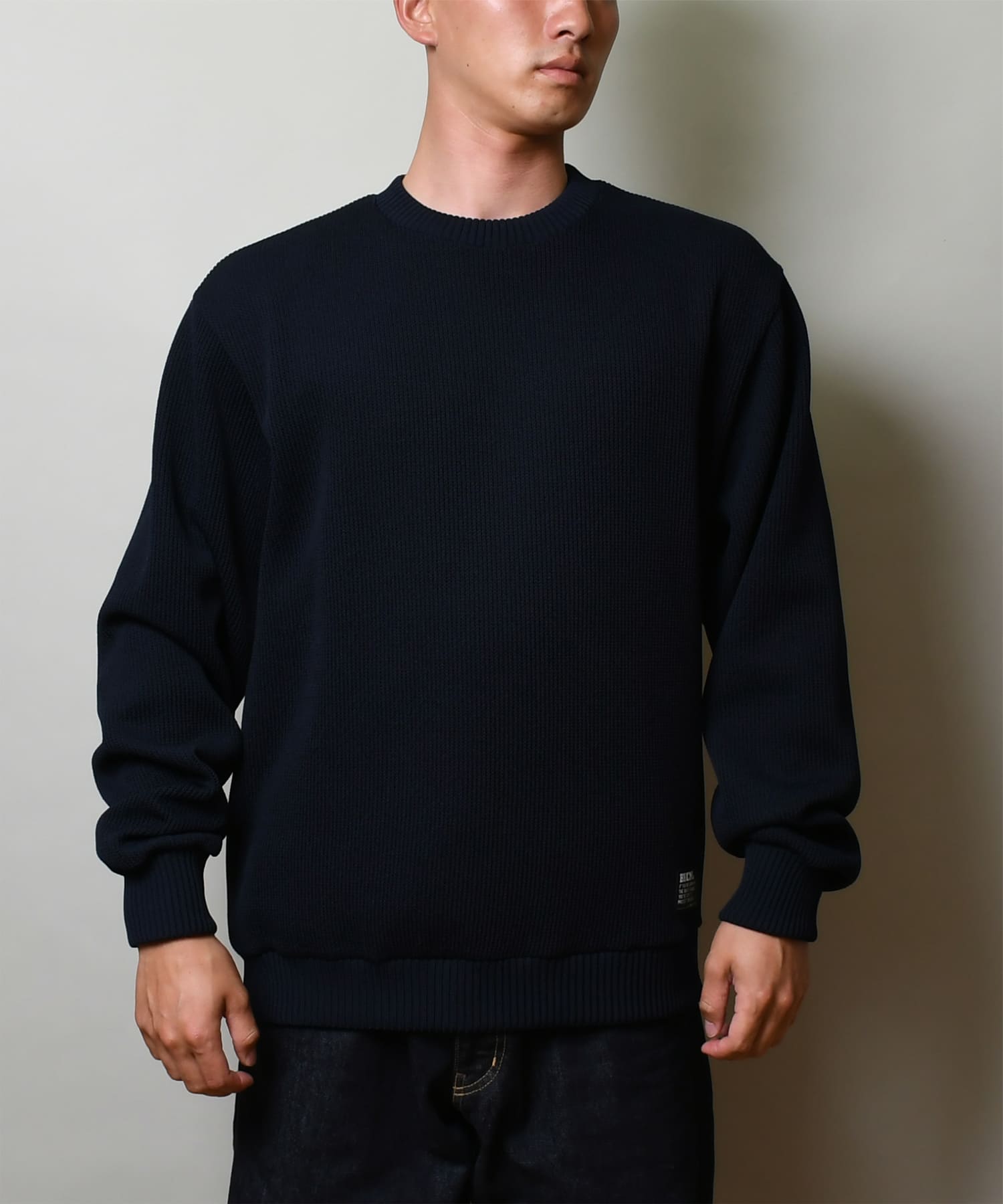 Back Channel】KNIT CREWNECK 結束ジャージ素材【XL】-